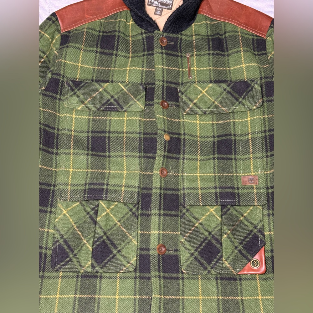 Timberland Abington Wool & Leather Jacket Limited exclusive edition Mens Sz XL - Picture 7 of 16